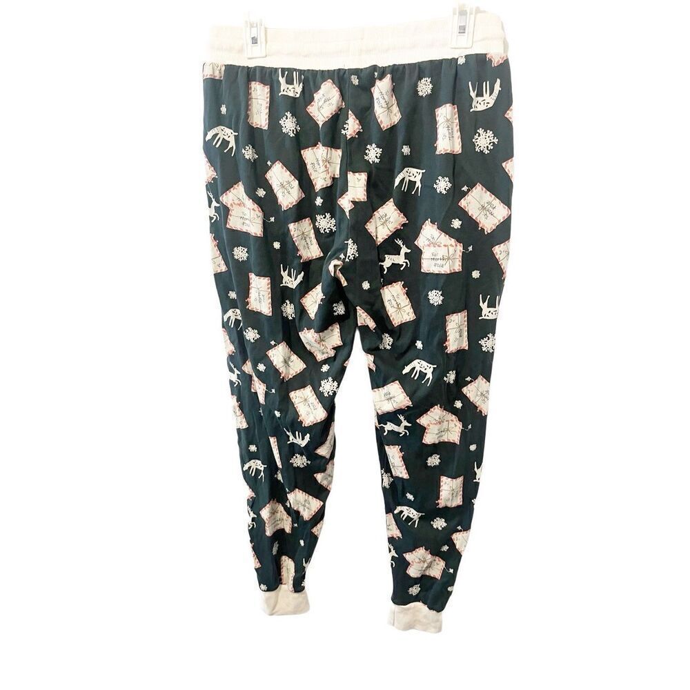 Burt’s Bees Baby Letters To Santa Drawstring Pajama Pants - Picture 2 of 4